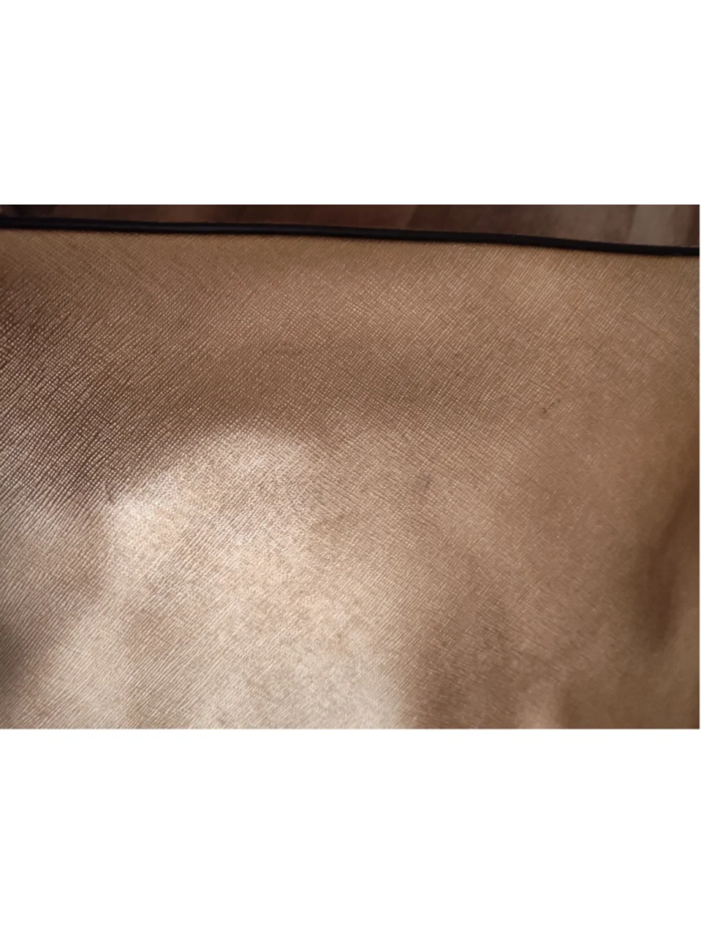 Michael Kors Gold Leather Satchel Handbag
